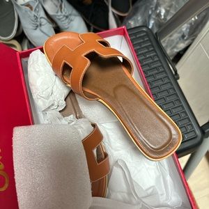 SOLD NIB Leather H Sandals